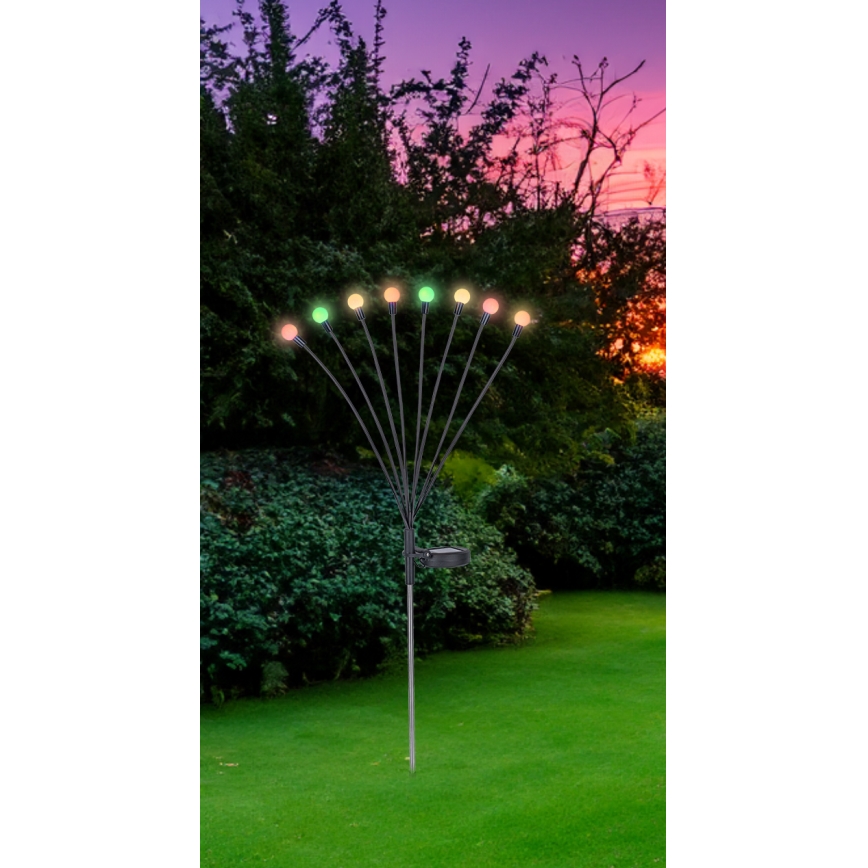 Globo - LED RGB Saules eneģijas lampa 8xLED/0,06W/3,2V IP44