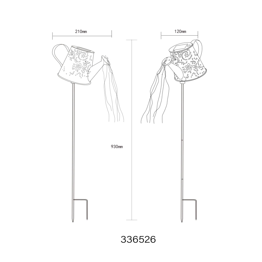 Globo - LED saules gaismeklis LED/3V IP44 300 mAh tējkanna