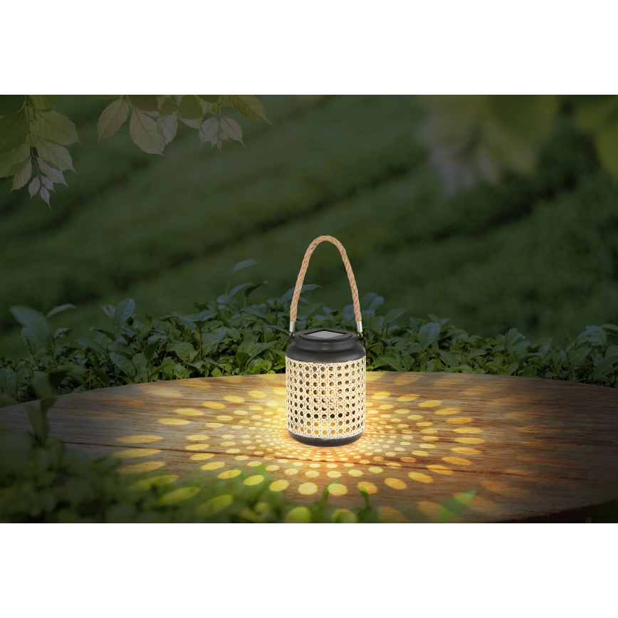 Globo - LED Saules enerģijas lampa LED/0,06W/3V 3000K IP44 bambusa