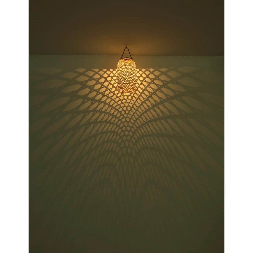 Globo - LED Saules enerģijas lampa LED/0,06W/3V bambusa IP44 600 mAh