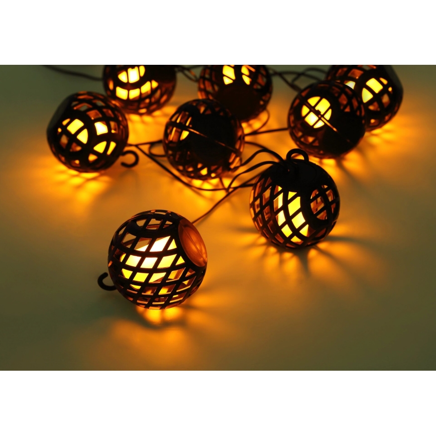 Globo - LED Saules enerģijas dekoratīva virtene 98xLED/0,1W/3V 410 cm IP44