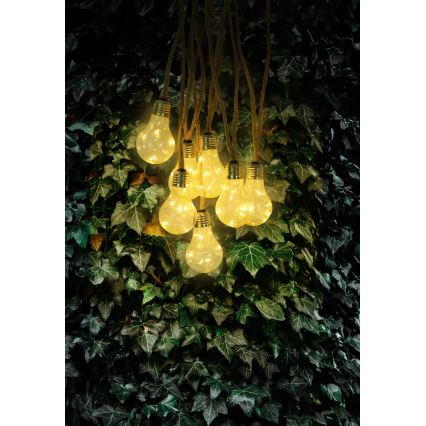 Globo - LED Saules enerģijas dekoratīva virtene 50xLED/0,06W/3,2V 570 cm IP44