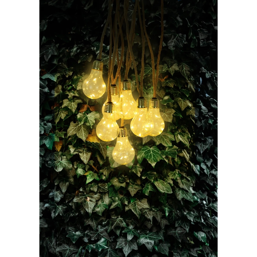 Globo - LED Saules enerģijas dekoratīva virtene 50xLED/0,06W/3,2V 570 cm IP44