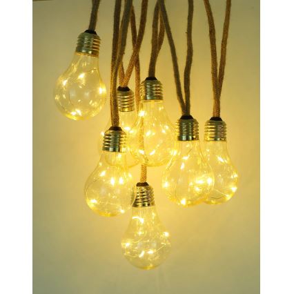 Globo - LED Saules enerģijas dekoratīva virtene 50xLED/0,06W/3,2V 570 cm IP44