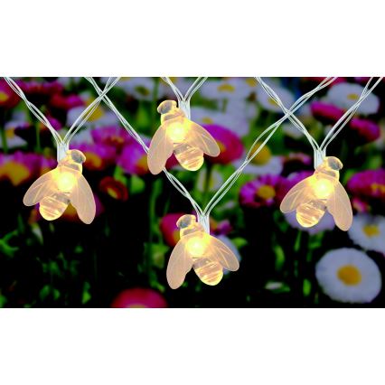 Globo - LED Saules enerģijas virtene 20xLED/0,06W/3V IP44 300 mAh
