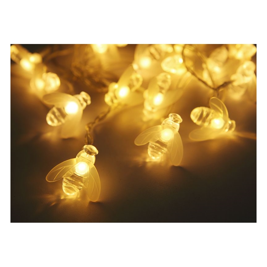 Globo - LED Saules enerģijas virtene 20xLED/0,06W/3V IP44 300 mAh