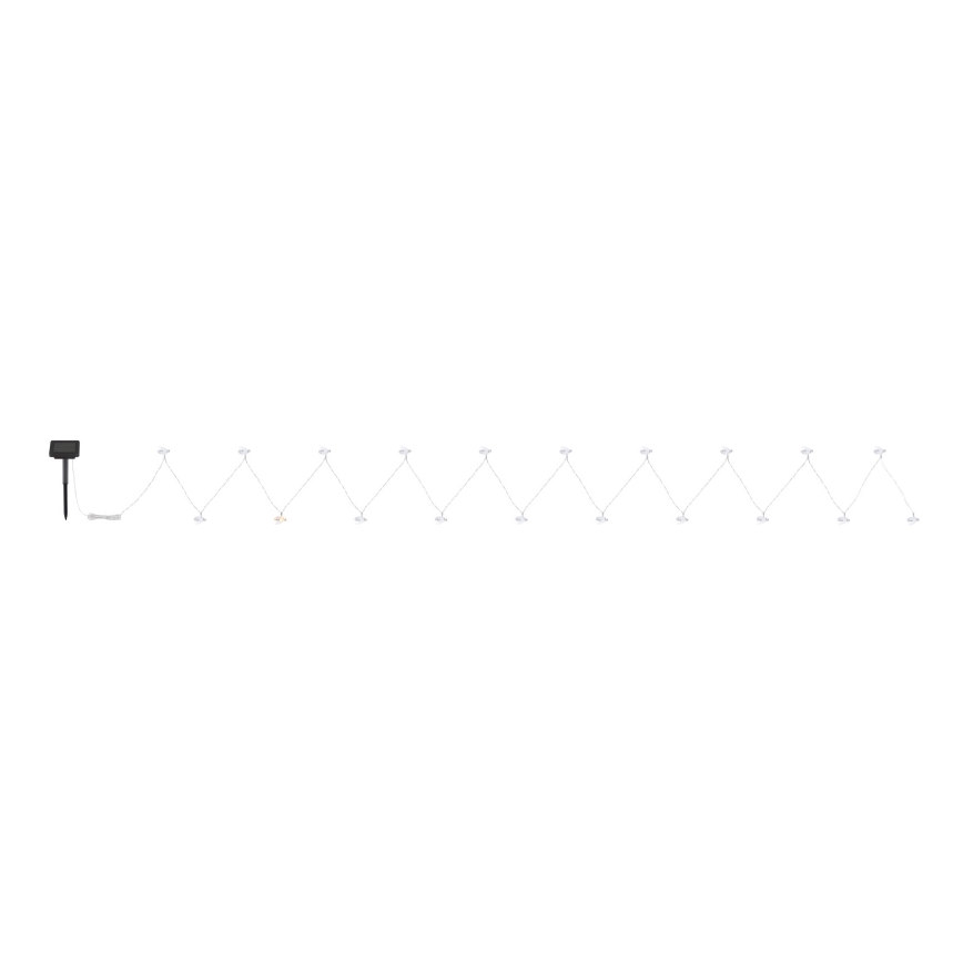 Globo - LED Saules enerģijas virtene 20xLED/0,06W/3V IP44 300 mAh