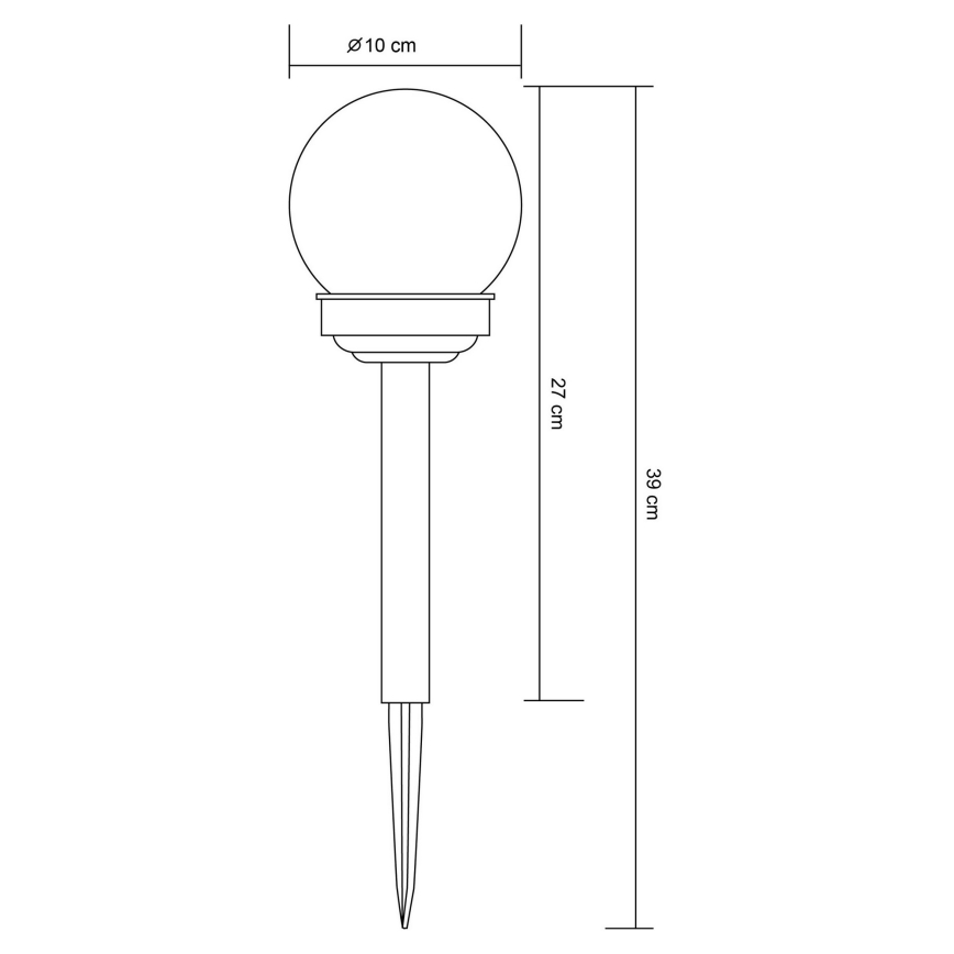 Globo 33699-12 - LED Solārā lampa LED/1,2V IP44