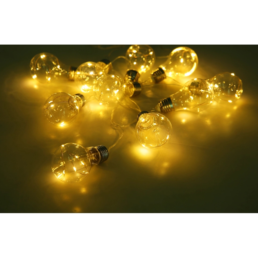 Globo - LED Saules enerģijas virtene 10xLED/0,06W/3,2V 380 cm IP44