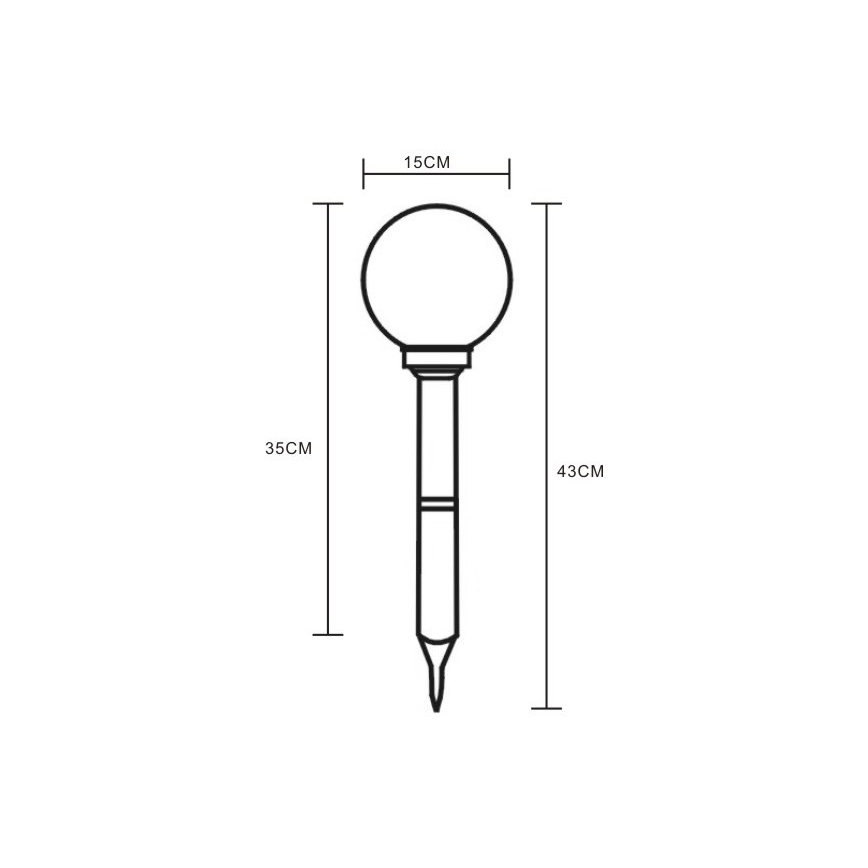 Globo - LED Saules enerģijas lampa 2xLED/0,06W/1,2V IP44