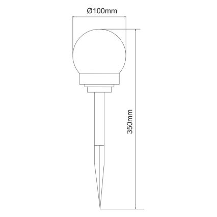 Globo - KOMPLEKTS 3x LED Saules enerģijas lampa LED/0,06W/3V 4000K d. 10 cm IP44