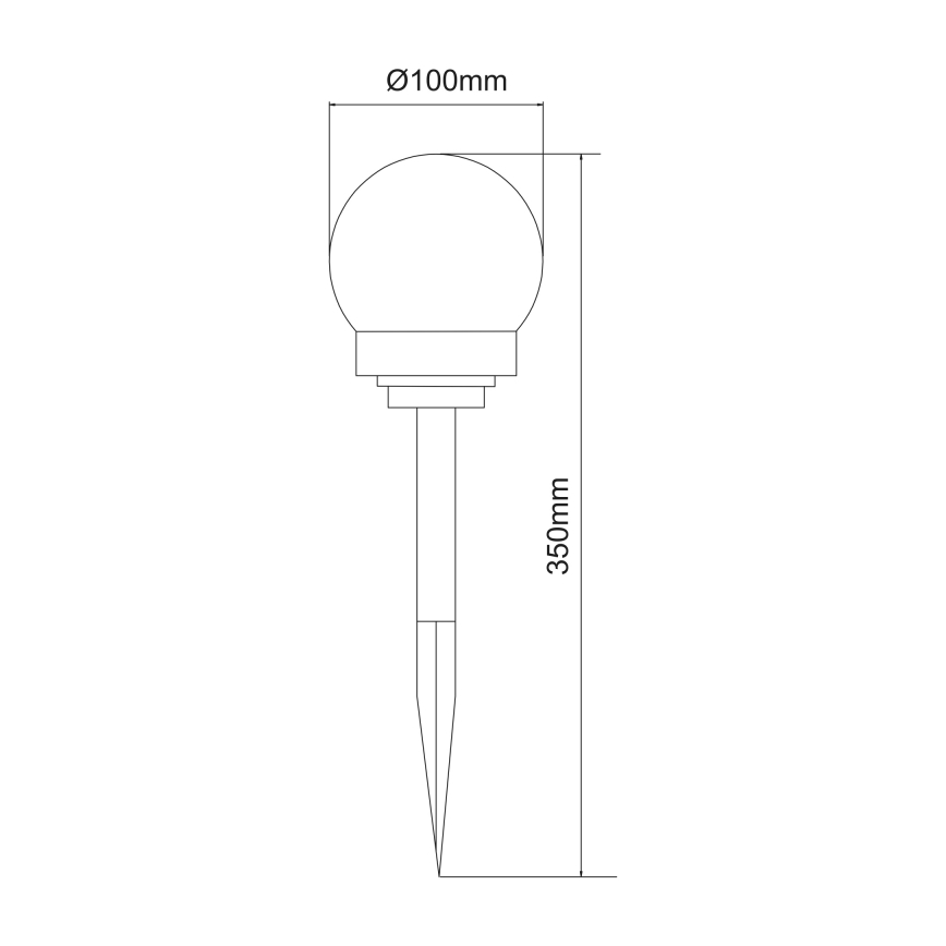 Globo - KOMPLEKTS 3x LED Saules enerģijas lampa LED/0,06W/3V 4000K d. 10 cm IP44