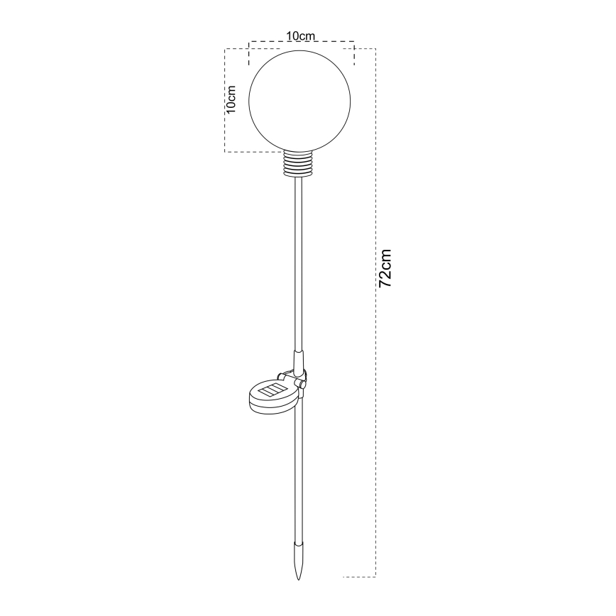 Globo - LED saules gaismeklis LED/3,2V IP44 600 mAh