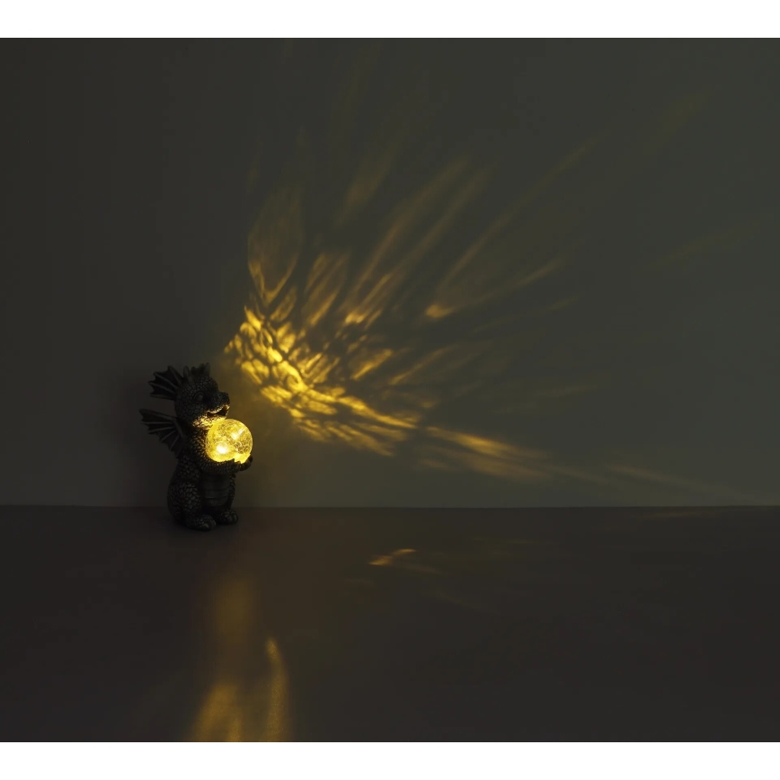 Globo - LED Saules dekorācija LED/0,02W/3V IP44 pūķis 300 mAh