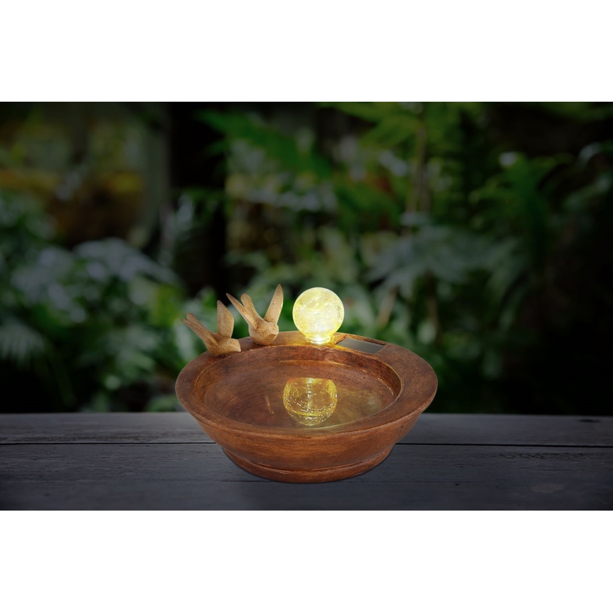 Globo - LED Saules enerģijas lampa LED/0,06W/3V IP44 putnu vanna