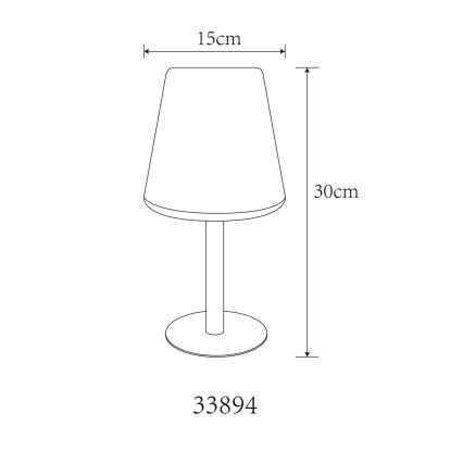 Globo - LED RGB Saules enerģijas skārienvadāma galda lampa LED/0,1W/3V IP44