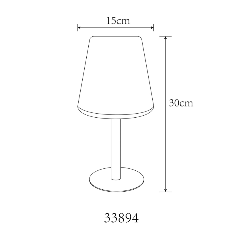 Globo - LED RGB Saules enerģijas skārienvadāma galda lampa LED/0,1W/3V IP44