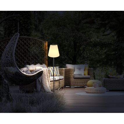 Globo - LED RGB Saules enerģijas skārienvadāma grīdas stāvlampa LED/0,1W/3V IP44 2000 mAh + tālvadības pults