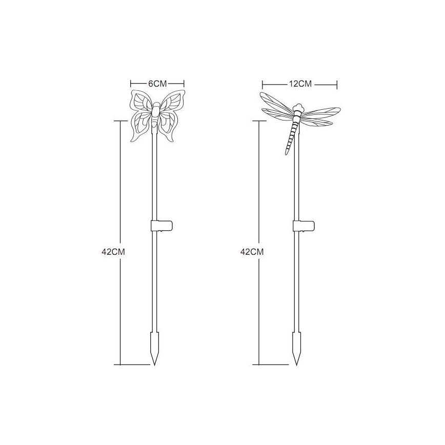 Globo - KOMPLEKTS 4x LED Saules enerģijas lampa LED/0,06W/3V IP44