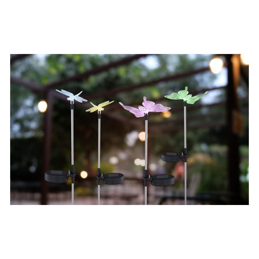 Globo - KOMPLEKTS 4x LED Saules enerģijas lampa LED/0,06W/3V IP44
