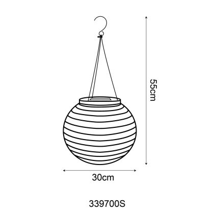 Globo - LED Piekarama saules enerģijas lampa LED/0,5W/3V IP44 bēša