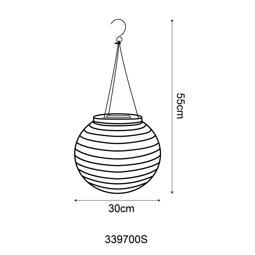 Globo - LED Piekarama saules enerģijas lampa LED/0,5W/3V IP44 bēša