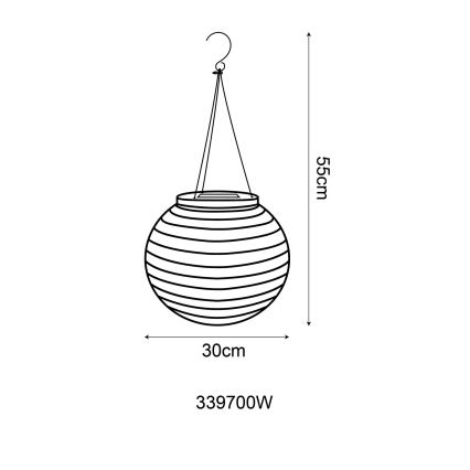 Globo - LED Piekarama saules enerģijas lampa LED/0,5W/3V IP44 balta