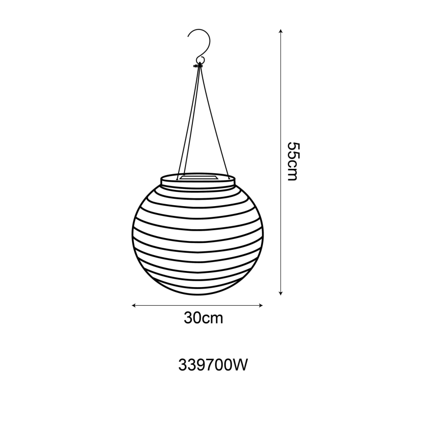 Globo - LED Piekarama saules enerģijas lampa LED/0,5W/3V IP44 balta