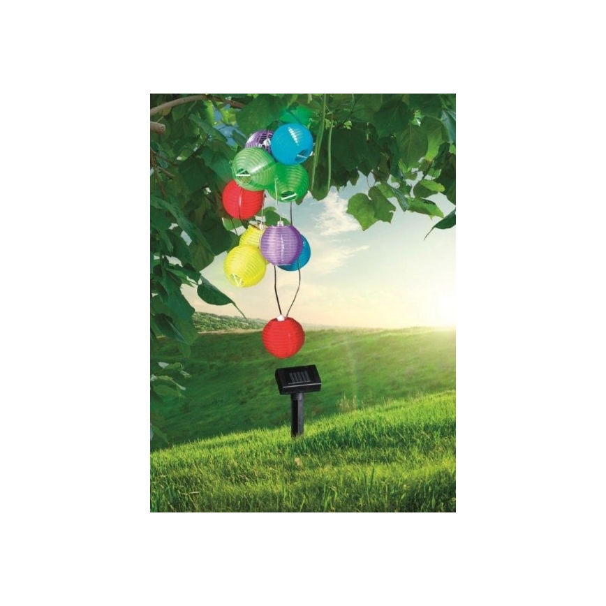 Globo - LED Saules enerģijas virtene 10xLED/0,06W/1,2V IP44
