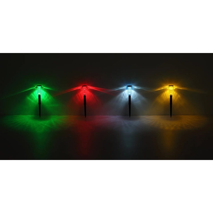 Globo - KOMPLEKTS 4x LED RGB Saules eneģijas lampa LED/0,05W/3V IP44