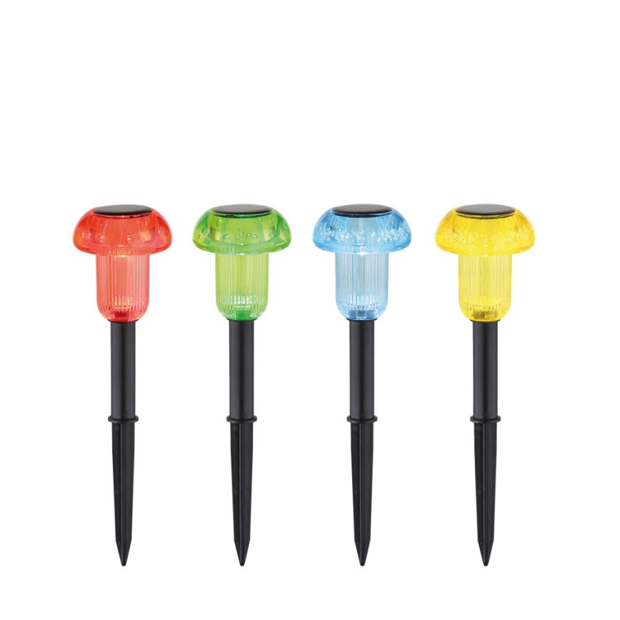 Globo - KOMPLEKTS 4x LED RGB Saules eneģijas lampa LED/0,05W/3V IP44