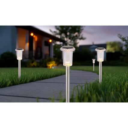 Globo - KOMPLEKTS 4x LED Saules enerģijas lampa LED/0,06W/1,2V IP44