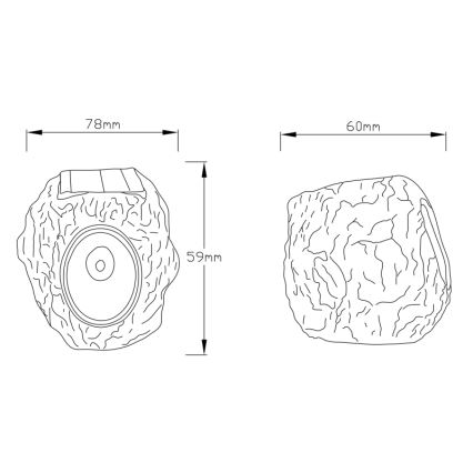 Globo - LED Saules enerģijas lampa LED/0,07W/3V IP44 600 mAh