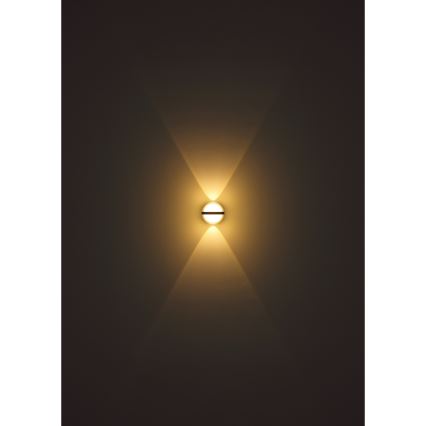 Globo - LED Āra sienas lampa LED/12W/230V IP54 melna
