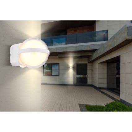 Globo - LED Āra sienas lampa LED/12W/230V IP54 balta