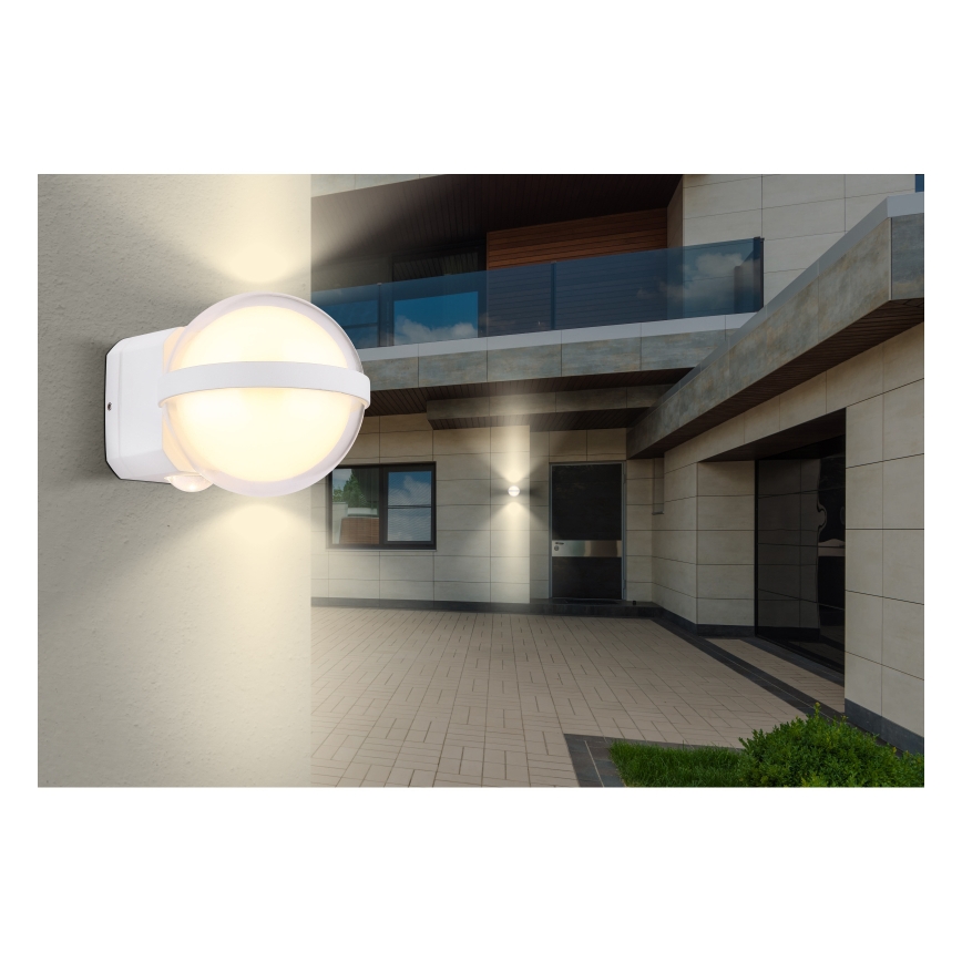 Globo - LED Āra sienas lampa LED/12W/230V IP54 balta