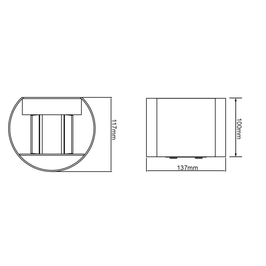 Globo - LED āra sienas gaismeklis 2xLED/3W/230V IP54