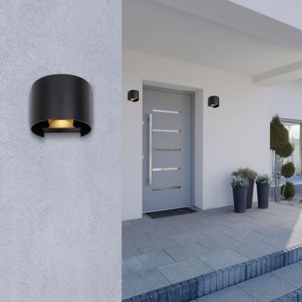 Globo - LED āra sienas gaismeklis 2xLED/3W/230V IP54 melns