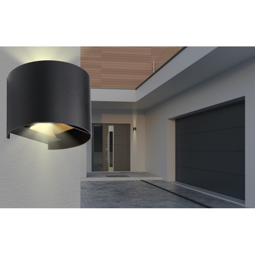 Globo - LED āra sienas gaismeklis 2xLED/3W/230V IP54 melns