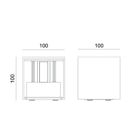 Globo - LED āra sienas gaismeklis 2xLED/3W/230V IP54