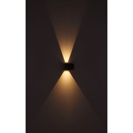Globo - LED Āra sienas lampa 2xLED/3W/230V IP44 brūna