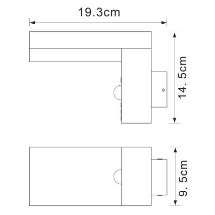 Globo - LED Āda gaismeklis ar sensoru LED/9,5W/230V IP44