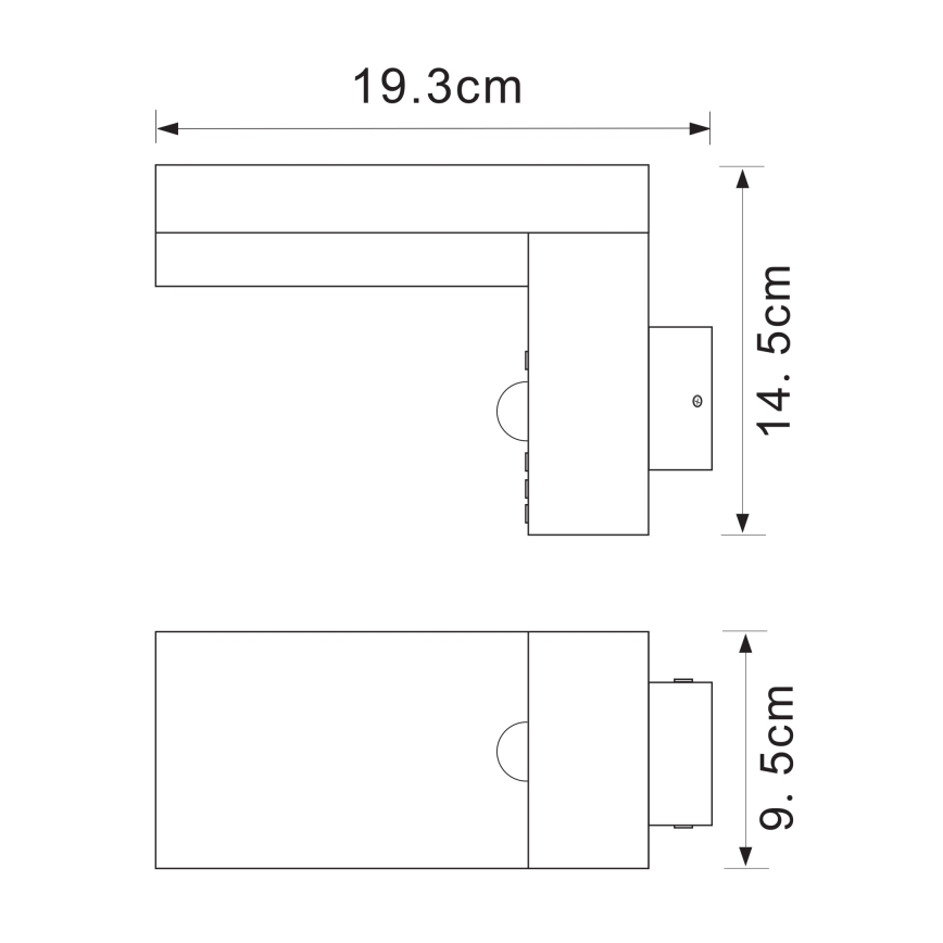 Globo - LED Āda gaismeklis ar sensoru LED/9,5W/230V IP44