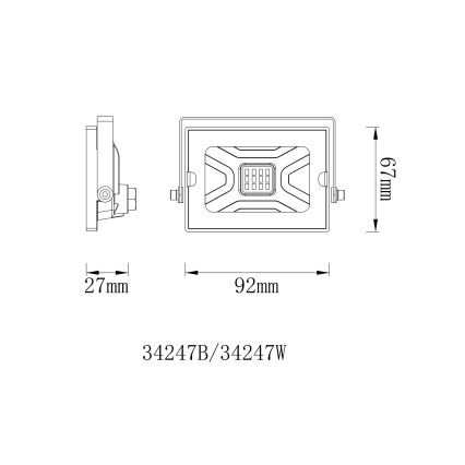 Globo - LED Flood Light LED/10W/230V IP65