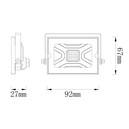 Globo - LED Prožektors LED/10W/230V IP65