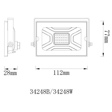 Globo - LED Prožektors LED/20W/230V IP65