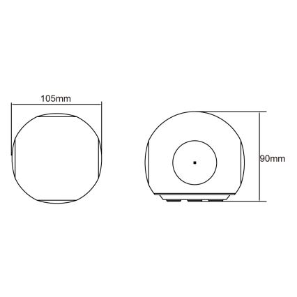 Globo - LED āra sienas gaismeklis LED/4,5W/230V IP54
