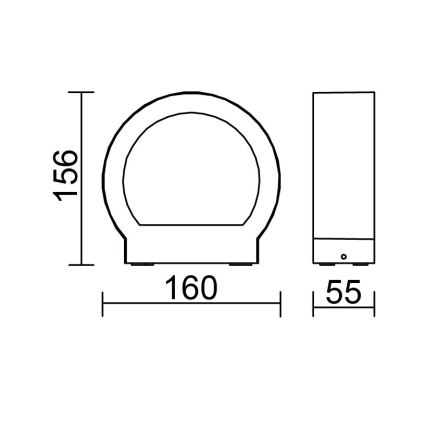 Globo - LED āra sienas gaismeklis LED/6W/230V IP54