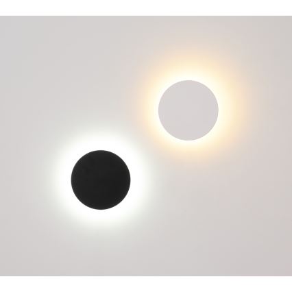 Globo - LED Āra sienas lampa LED/15W/230V 3000/4000/6000K d. 25,2 cm IP44 melna