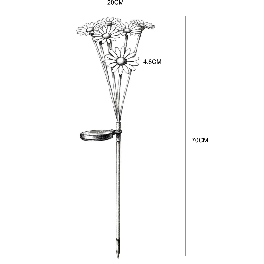 Globo - LED saules gaismeklis 6xLED/3V IP44 600 mAh zieds